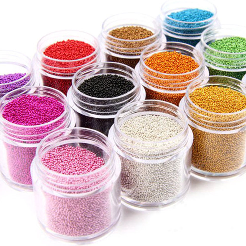 1 Bottle Caviar Nail Art Bead  - Nail Art Xmas recension och pris