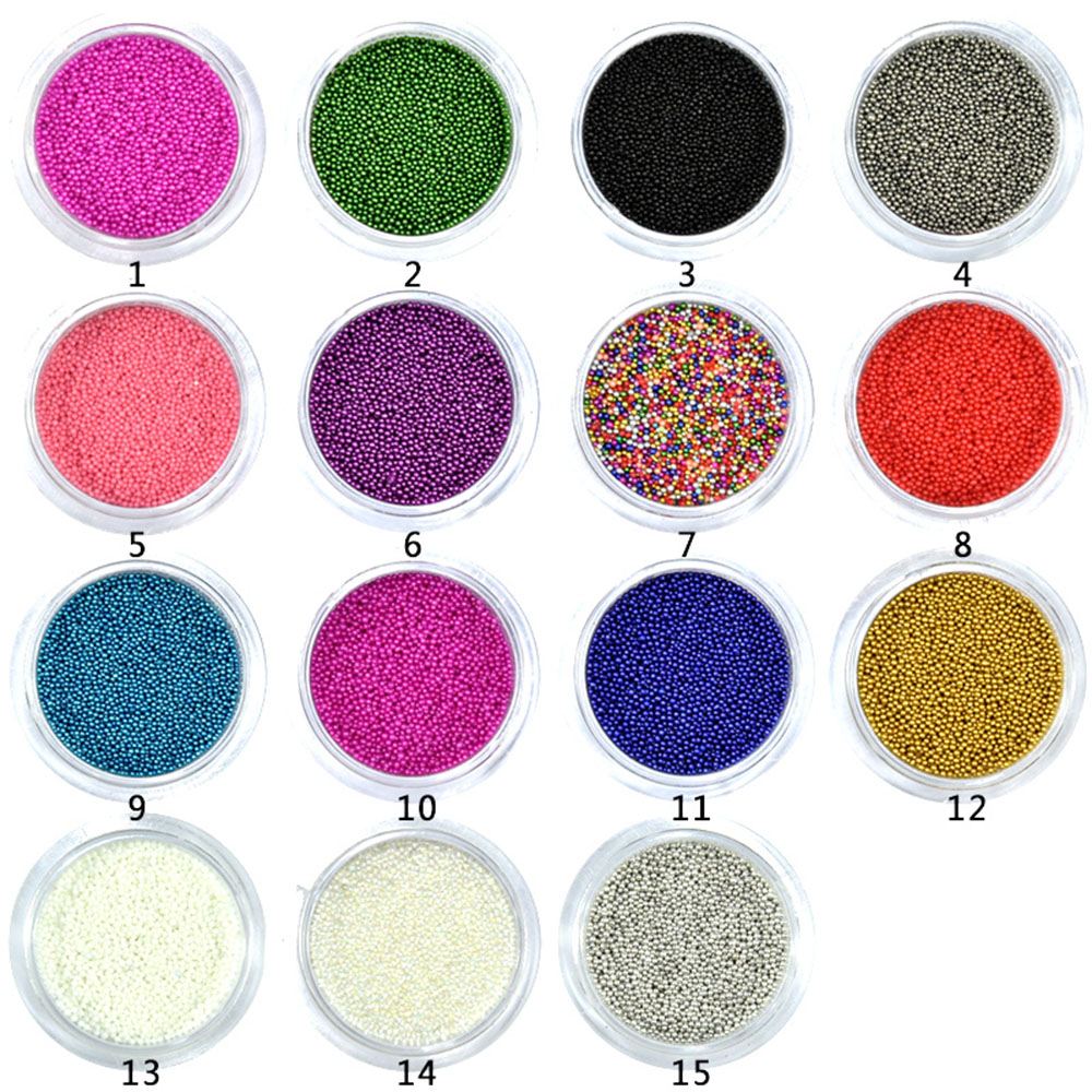 1 Bottle Caviar Nail Art Bead  - Nail Art Xmas recension och pris