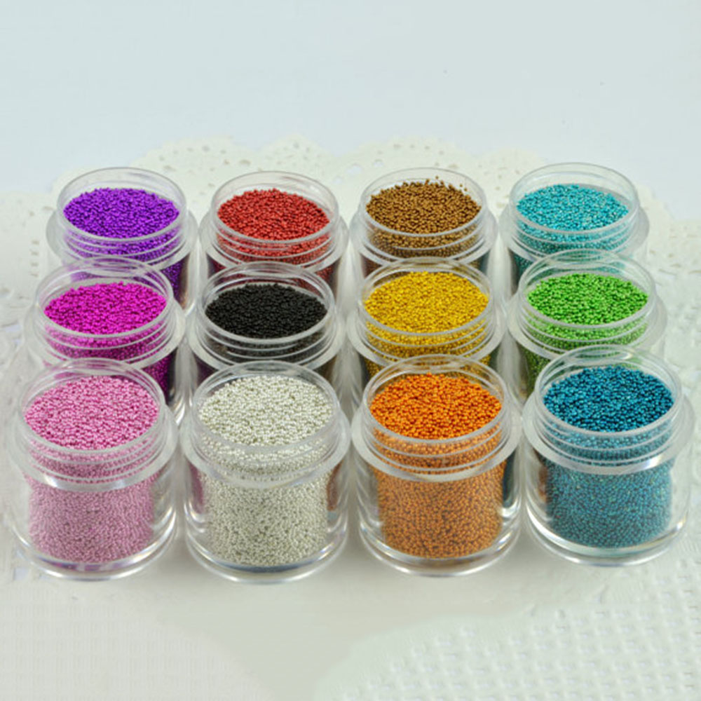 1 Bottle Caviar Nail Art Bead  - Nail Art Xmas recension och pris