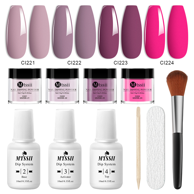 10PCS/Set Dip Nails Powder Kit - Dip Powder Nail recension och pris