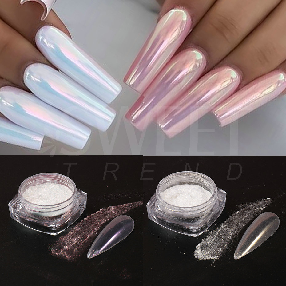 White Pearl Mirror Moonlight N - Dip Powder Nail recension och pris