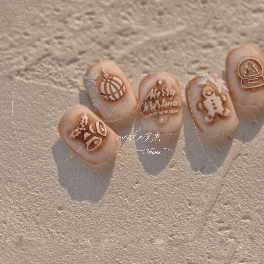 5D Relief Pure White Merry Chr - Nail Art Xmas recension och pris