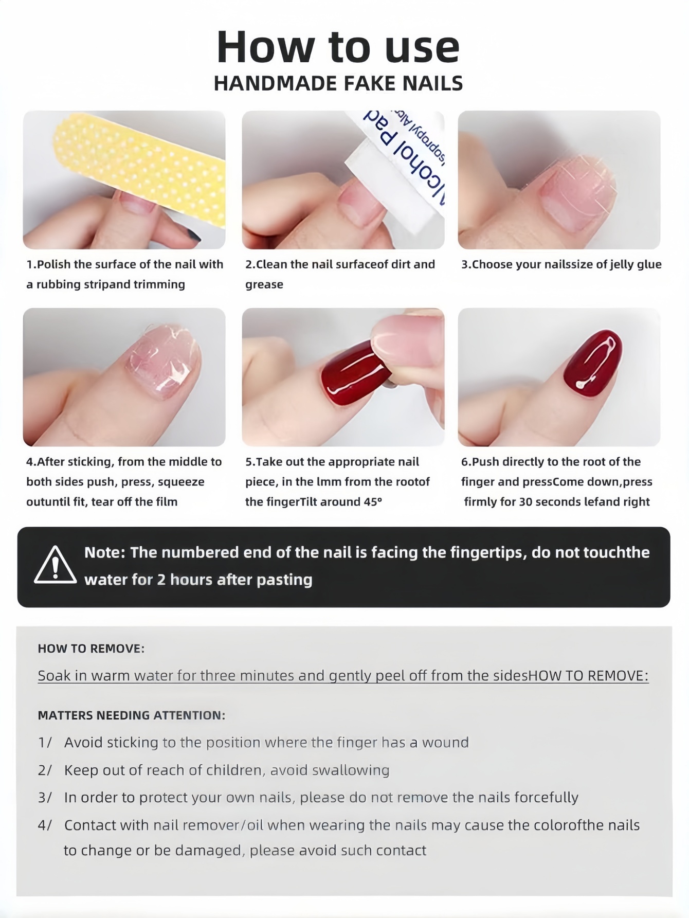 10-Piece Set, Trapezoidal Nail - Nail Art Gliter recension och pris