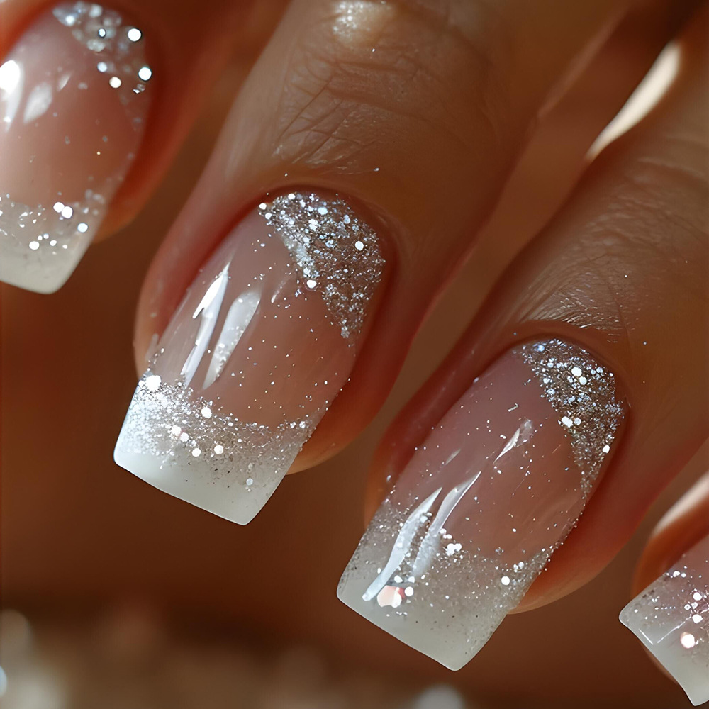 24pcs/set Medium Square fake n - Nail Art Gliter recension och pris