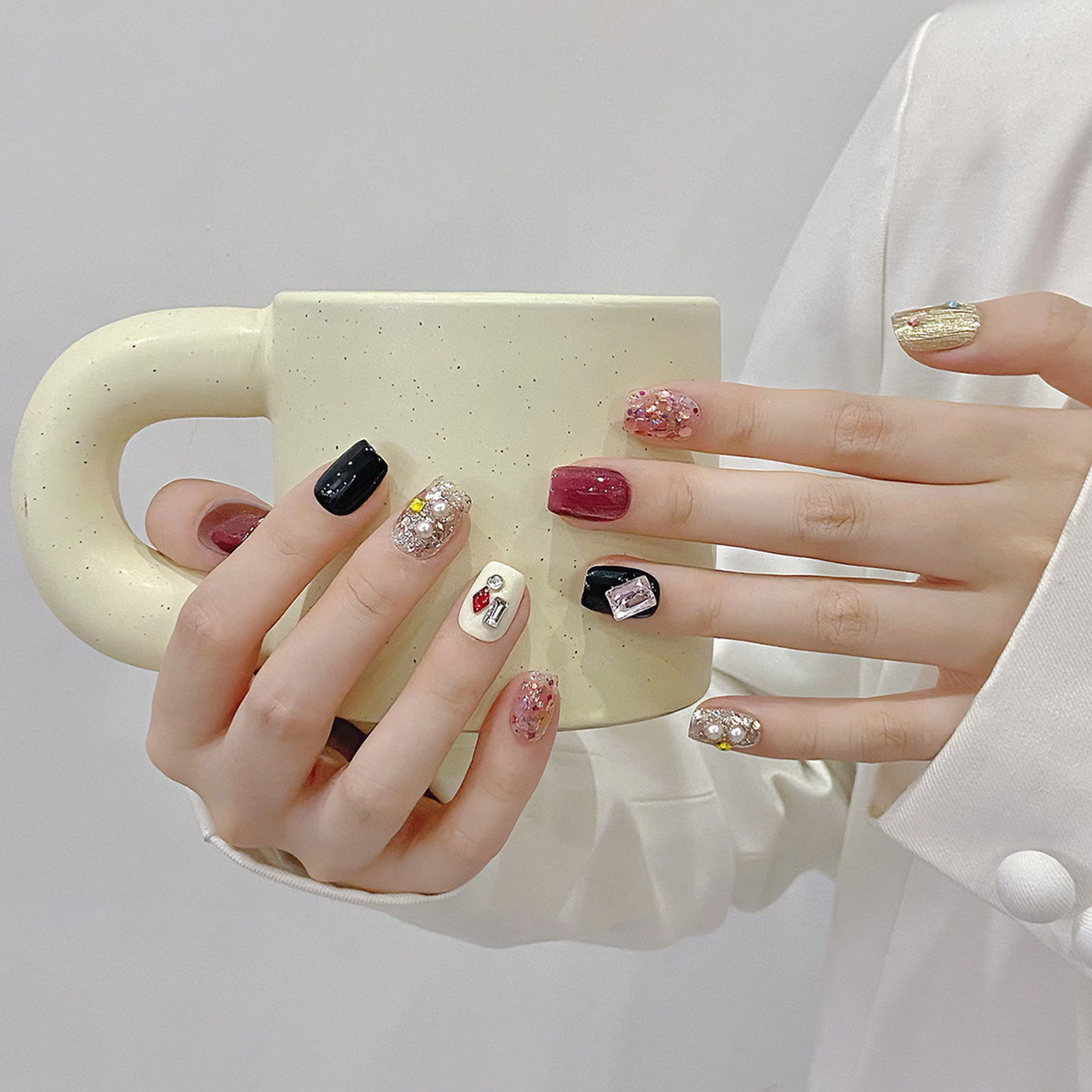 Handmade Press on Nails Glitte - Nail Art Gliter recension och pris