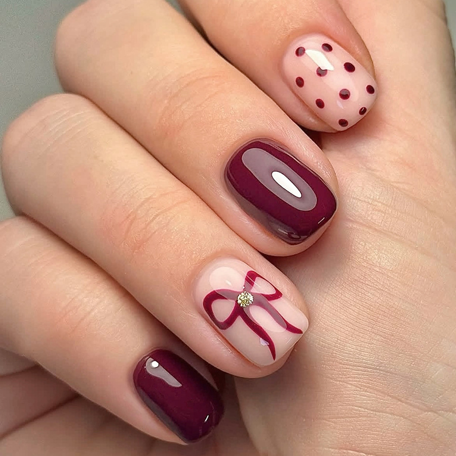 Short Square Press On Nails Gl - Nail Art Gliter recension och pris