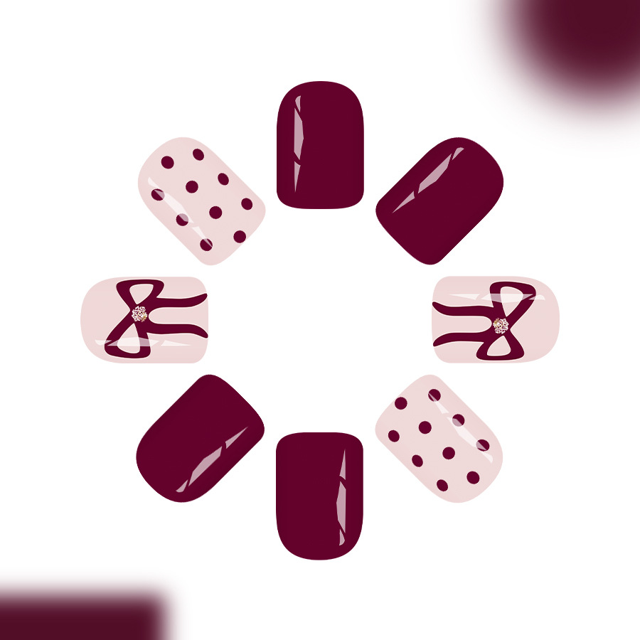 Short Square Press On Nails Gl - Nail Art Gliter recension och pris