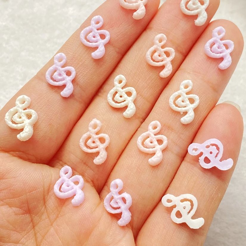 50pcs Mix Resin Mini Pink Musi - Nail Art Xmas recension och pris