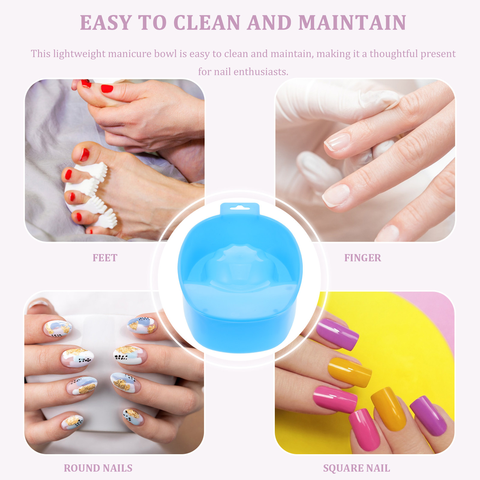 4Pcs Manicure Soaking Bowl Lig - Dip Powder Nail recension och pris