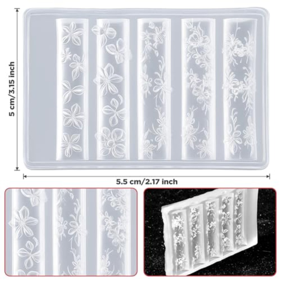 3D Flowers Nail Mold, Flower S - Nail Art Elegant recension och pris