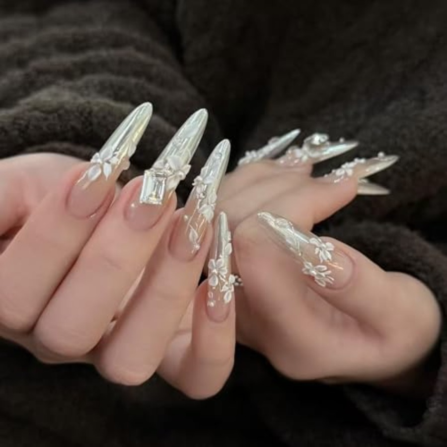3D Flowers Nail Mold, Flower S - Nail Art Elegant recension och pris