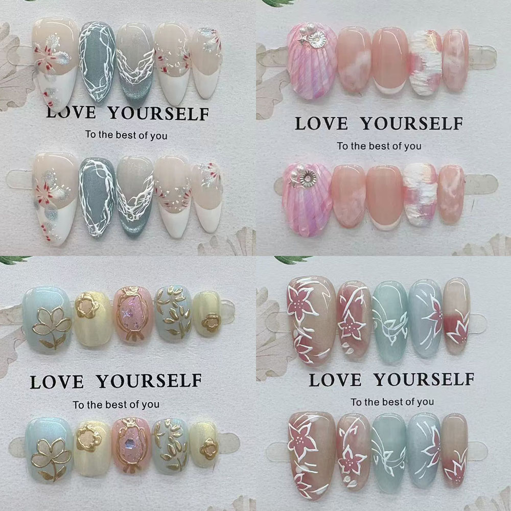 Gentle Elegant Hand Drawn Flow - Nail Art Elegant recension och pris