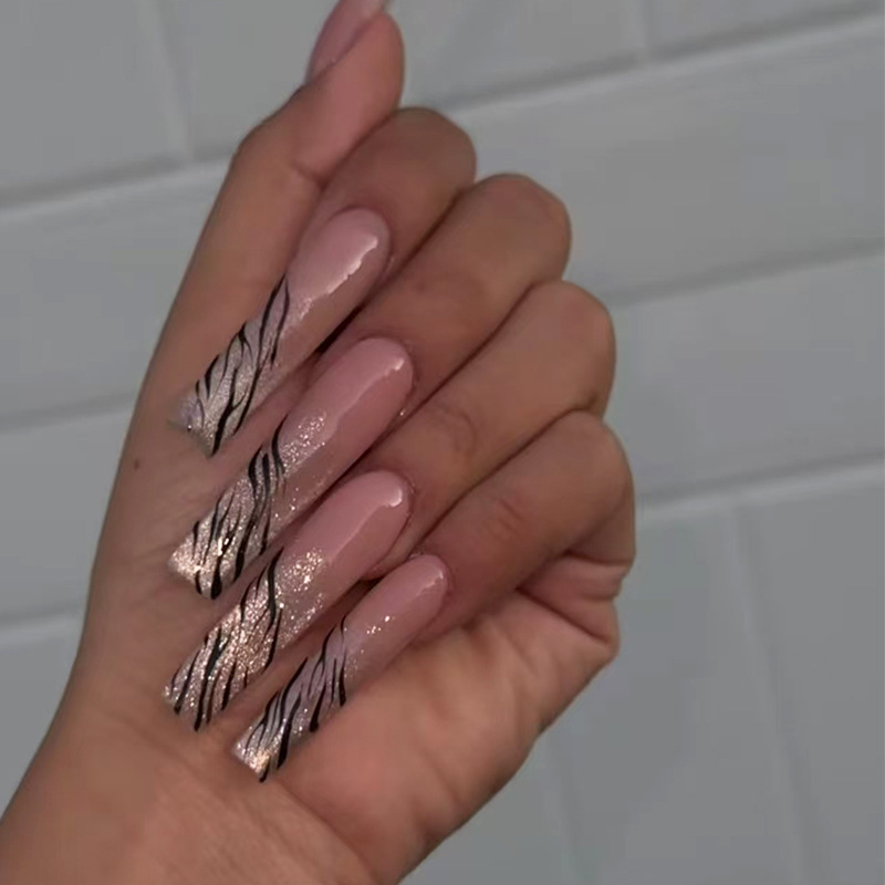 24Pcs Long Coffin Pentagram Rh - Nail Art Gliter recension och pris