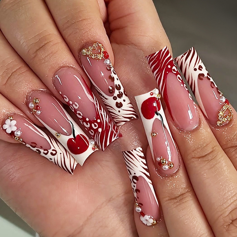 24Pcs Long Coffin Pentagram Rh - Nail Art Gliter recension och pris