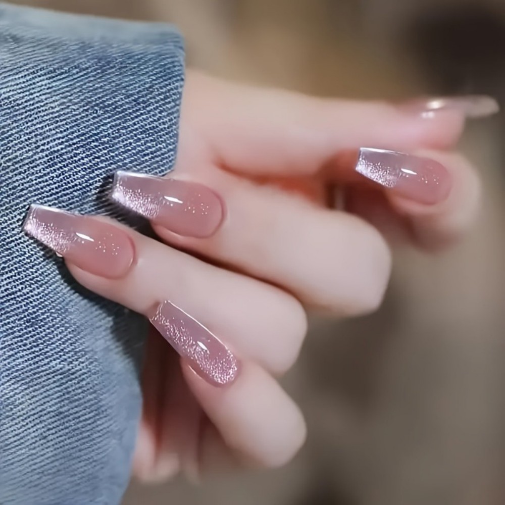 24pcs Sparkling Pink Glitter C - Nail Art Gliter recension och pris