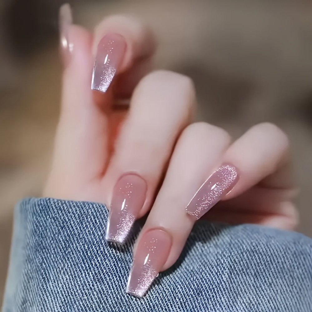 24pcs Sparkling Pink Glitter C - Nail Art Gliter recension och pris