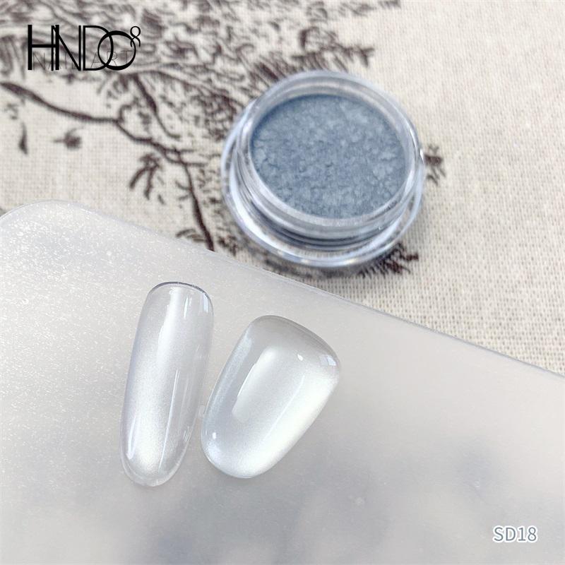 HNDO New Silver White 3D Cat E - Dip Powder Nail recension och pris