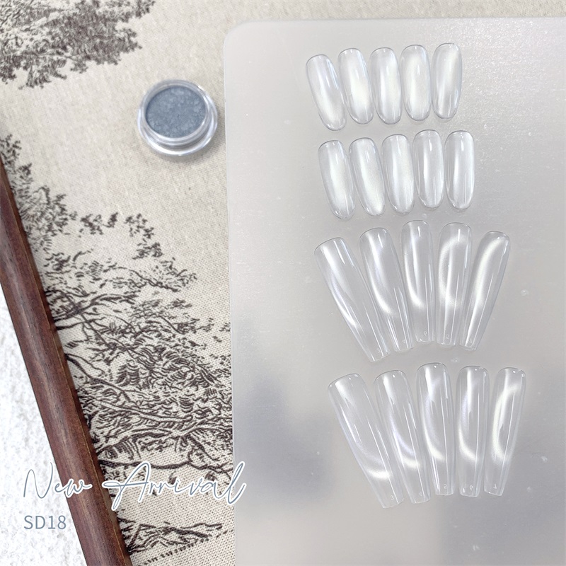 HNDO New Silver White 3D Cat E - Dip Powder Nail recension och pris