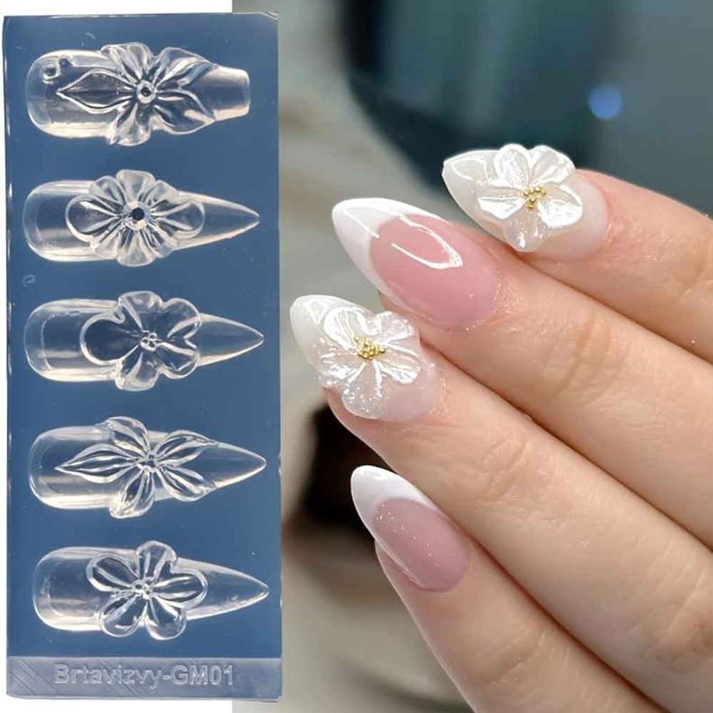 Floral 3D Nail Art Silicone Mo - Nail Art Elegant recension och pris