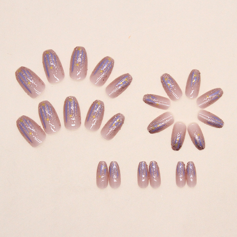 Short fake nails for women gir - Nail Art Gliter recension och pris