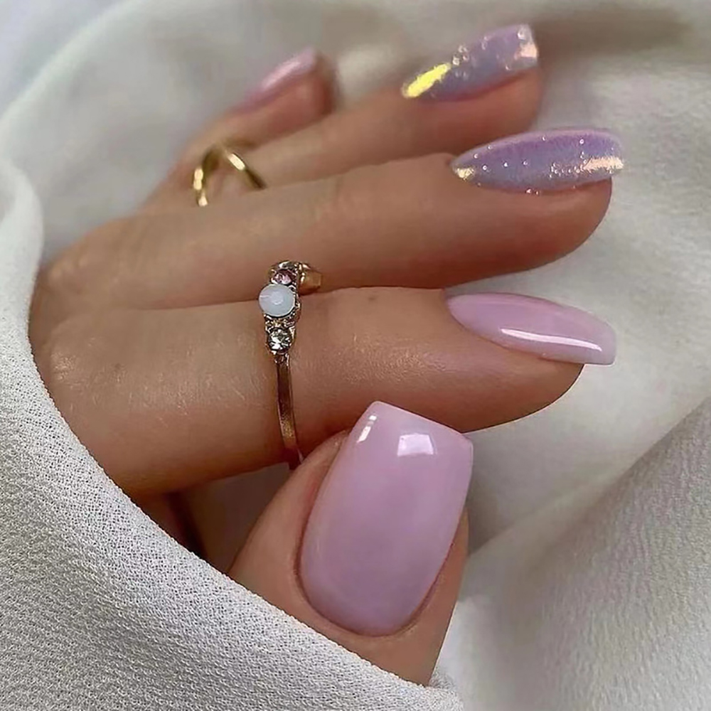 Short fake nails for women gir - Nail Art Gliter recension och pris
