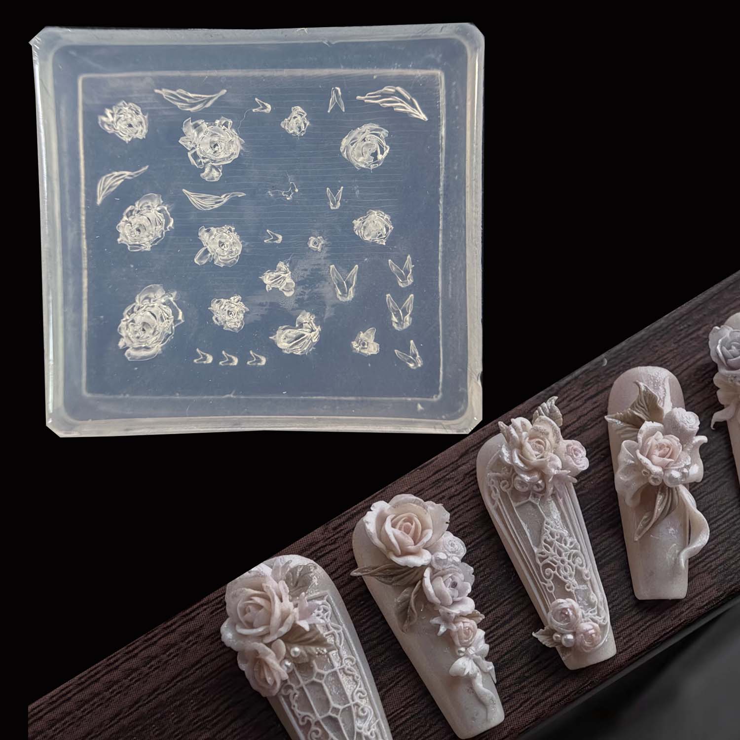 Elegant Rose Flower Nail Art S - Nail Art Elegant recension och pris