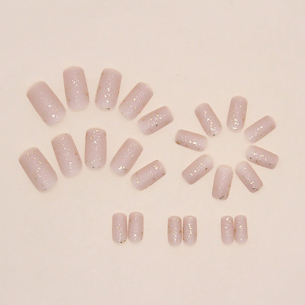 24 pieces of medium square fro - Nail Art Gliter recension och pris